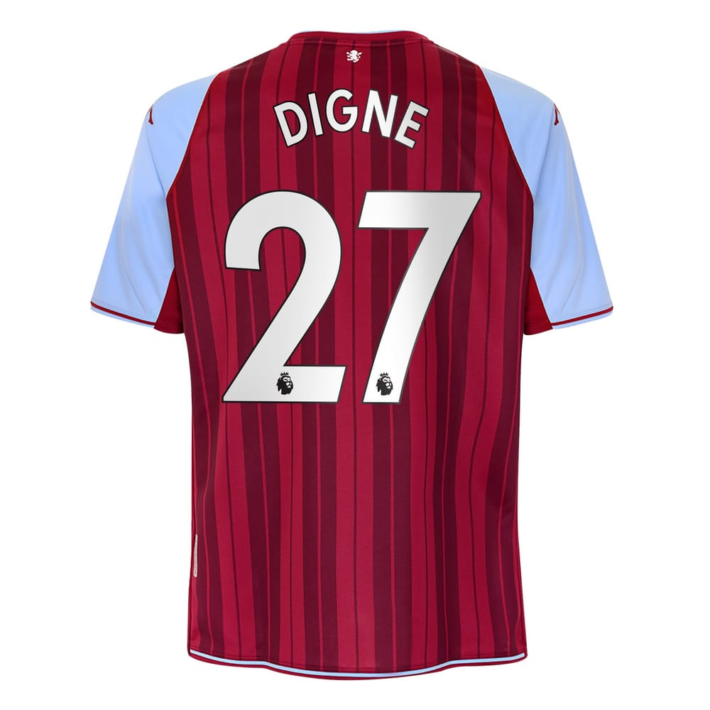 Premier League Aston Villa Home Jersey Shirt 2021-22 player Digne 27 printing for Men