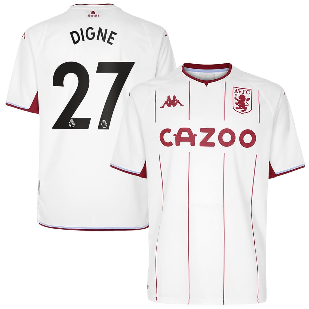 Premier League Aston Villa Away Jersey Shirt 2021-22 player Digne 27 printing for Men