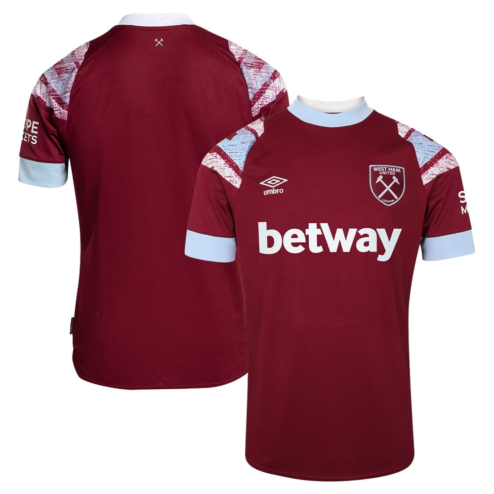 Premier League West Ham United Home Jersey Shirt 2022-23 for Men