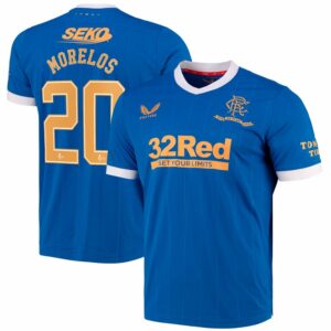 Scottish Premiership Rangers FC Home Jersey Shirt 2021-22 for Men