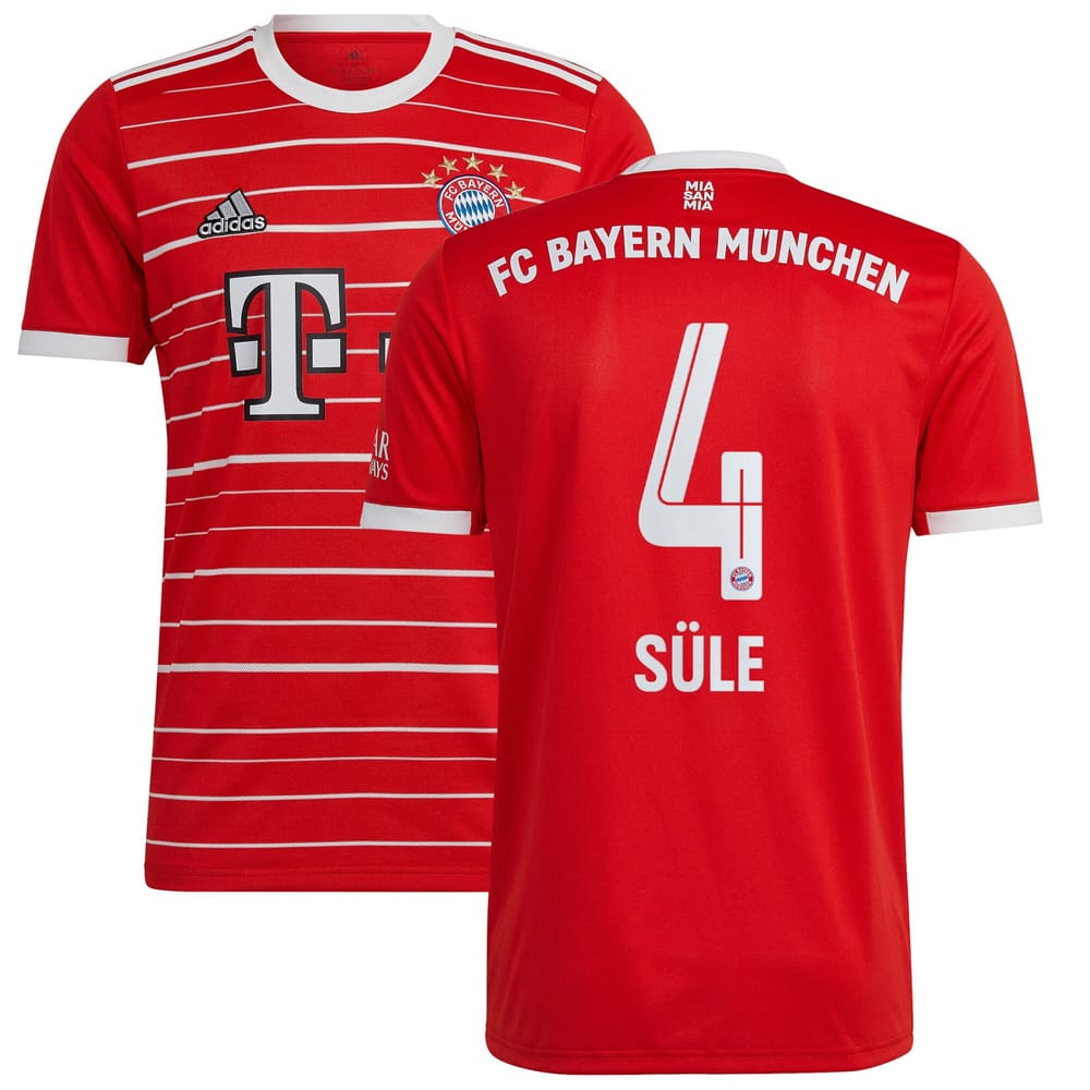 Bundesliga Bayern Munich Home Jersey Shirt 2022-23 player Süle 4 printing for Men