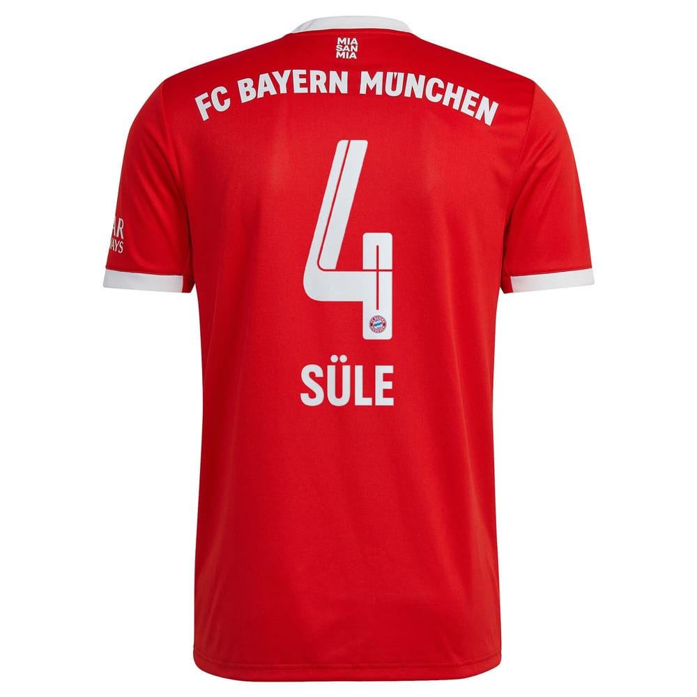 Bundesliga Bayern Munich Home Jersey Shirt 2022-23 player Süle 4 printing for Men