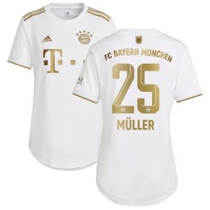 FC Bayern Away Shirt 2022-23 - Womens with Müller 25 printing