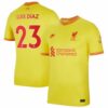 Premier League Liverpool Third Jersey Shirt 2021-22 player Luis Díaz 23 printing for Men