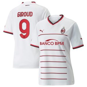 AC Milan Away Shirt 2022-23 - Womens with Giroud 9 printing