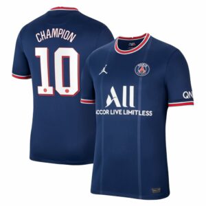 Ligue 1 Paris Saint-Germain Home Jersey Shirt 2021-22 player Champion 10 printing for Men