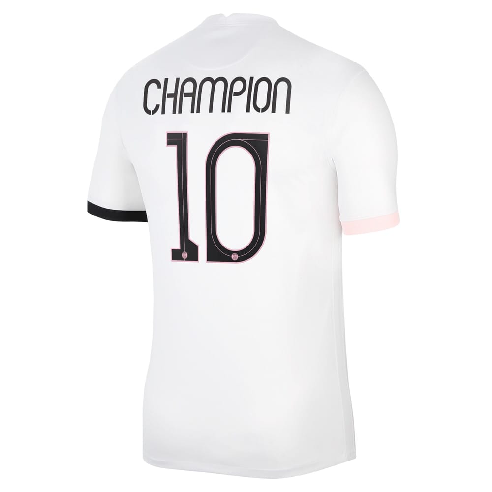 Ligue 1 Paris Saint-Germain Away Jersey Shirt 2021-22 player Champion 10 printing for Men