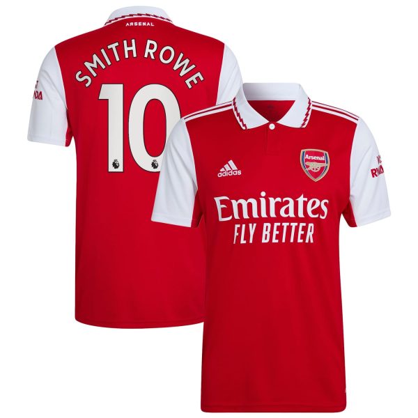 Premier League Arsenal Home Jersey Shirt 2022-23 player Smith Rowe 10 printing for Men
