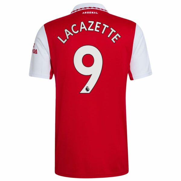 Premier League Arsenal Home Jersey Shirt 2022-23 player Lacazette 9 printing for Men