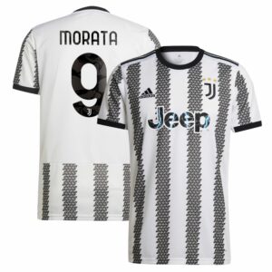 Serie A Juventus Home Jersey Shirt 2022-23 player Morata 9 printing for Men