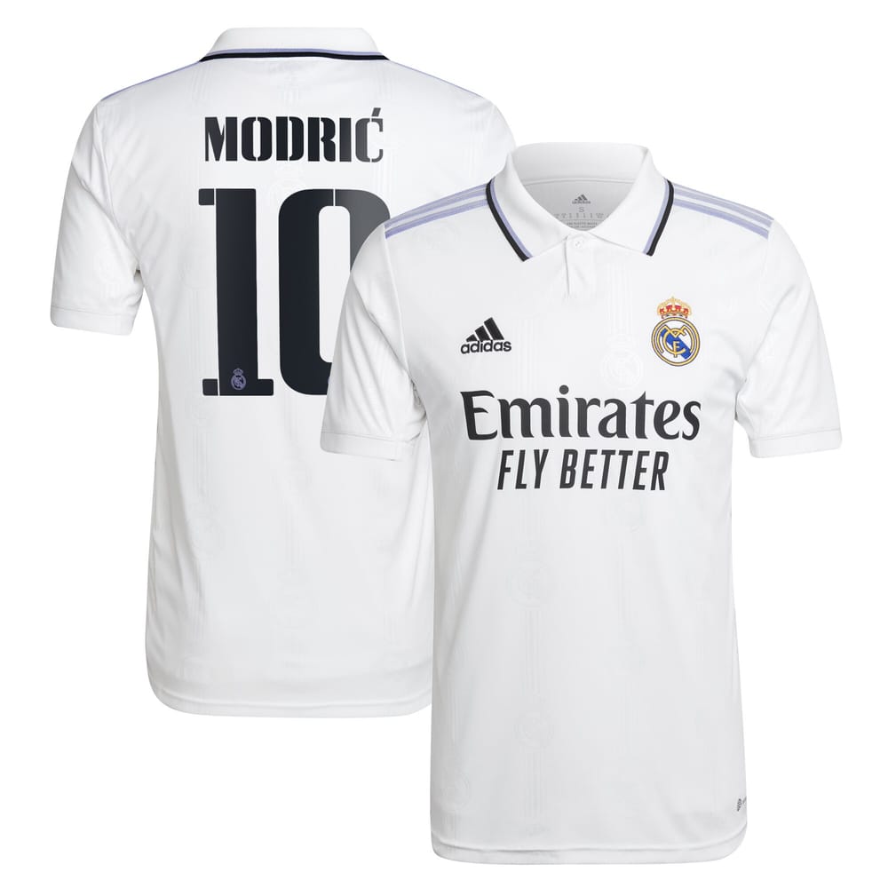 La Liga Real Madrid Home Jersey Shirt 2022-23 player Modric 10 printing for Men