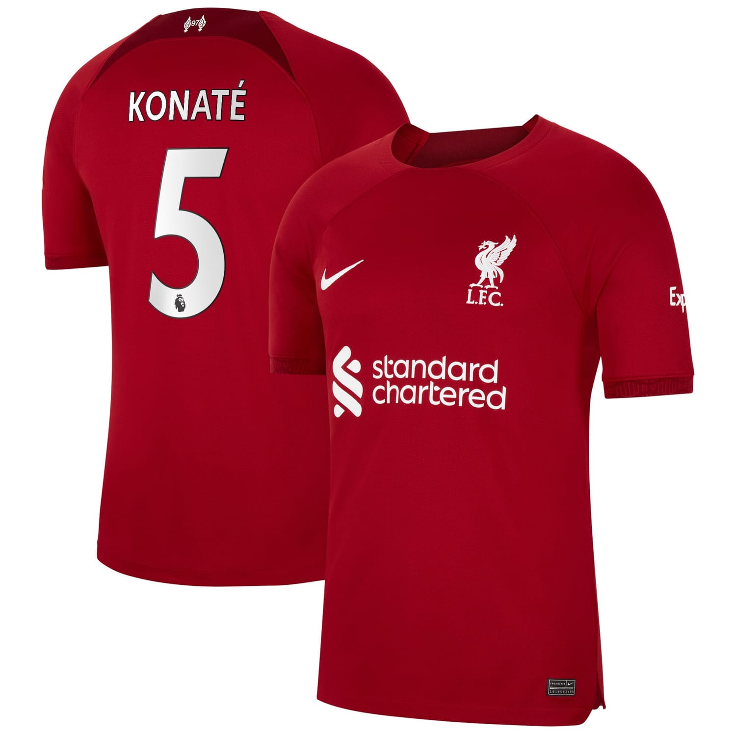 Premier League Liverpool Home Jersey Shirt 2022-23 player Konaté 5 printing for Men