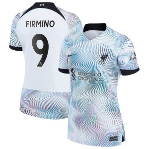 Liverpool Away Shirt 2022-23 - Womens with Firmino 9 printing