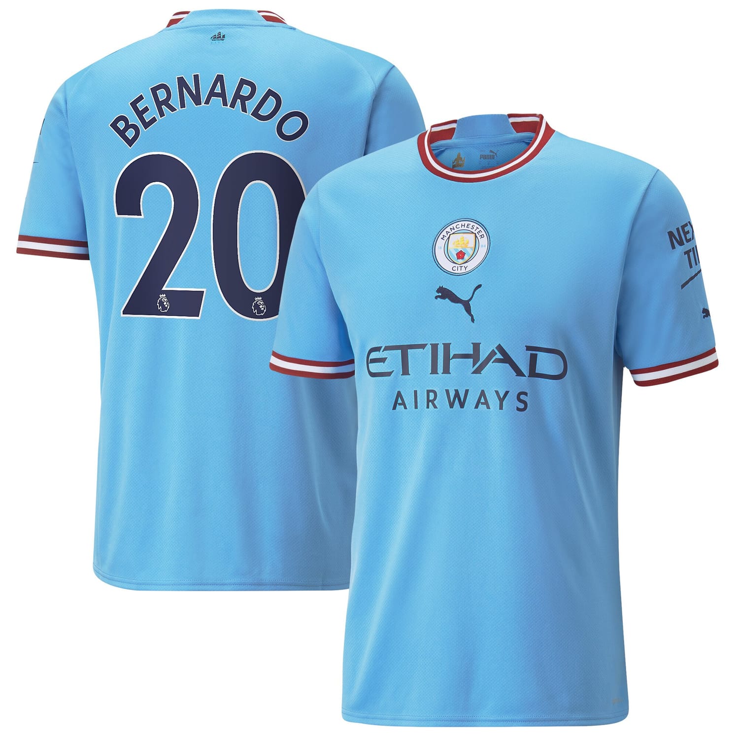 Premier League Manchester City Home Jersey Shirt 2022-23 player Bernardo 20 printing for Men