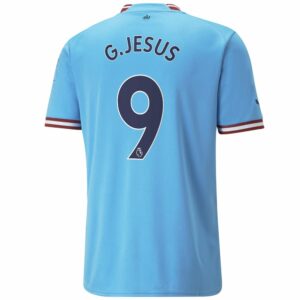 Premier League Manchester City Home Jersey Shirt 2022-23 player G.Jesus 9 printing for Men
