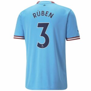 Premier League Manchester City Home Jersey Shirt 2022-23 player Rúben 3 printing for Men