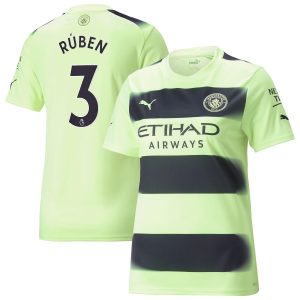 Manchester City Third Shirt 2022-23 - Womens with Rúben 3 printing