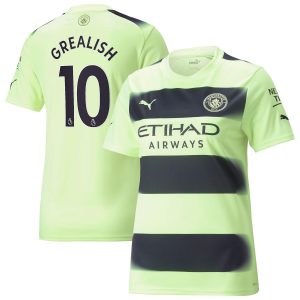 Manchester City Third Shirt 2022-23 - Womens with Grealish 10 printing