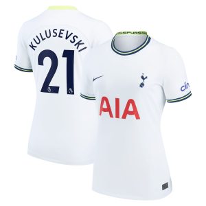 Tottenham Hotspur Home Shirt 2022-23 - Womens with Kulusevski 21 printing