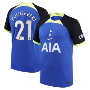 Tottenham Hotspur Away Shirt 2022-23 - Mens with Kulusevski 21 printing