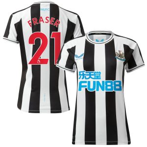 Newcastle United Home Shirt 2022-23 - Womens with Fraser 21 printing