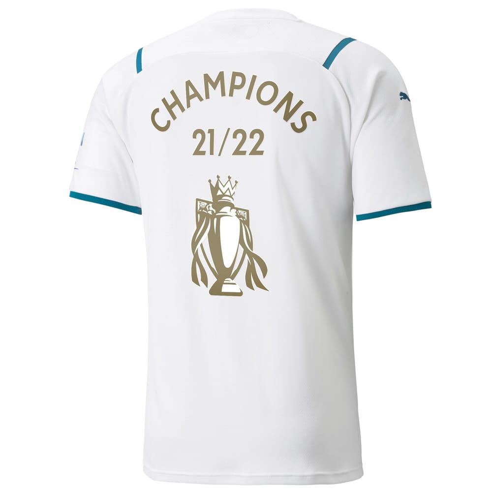 Premier League Manchester City Away Jersey Shirt 2021-22 player Champions 22 printing for Men