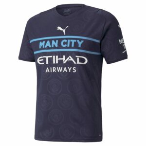 Premier League Manchester City Third Jersey Shirt 2021-22 player Champions 22 printing for Men