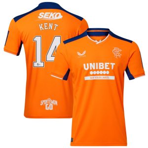 Glasgow Rangers Third Shirt 2022-23 with Kent 14 printing