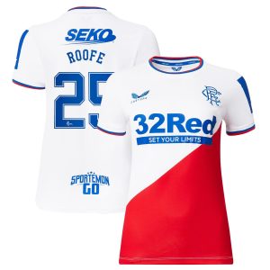 Glasgow Rangers Away Shirt 2022-23 - Womens with Roofe 25 printing