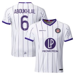 Toulouse Football Club Home Shirt 2022-23 with Aboukhlal 6 printing