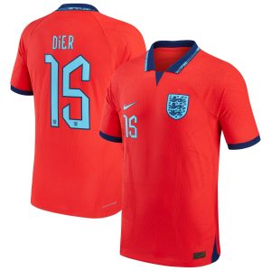 England Away Match Shirt 2022 with Dier 15 printing