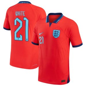 England Away Match Shirt 2022 with White 21 printing