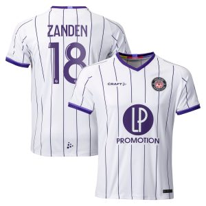 Toulouse Football Club Home Shirt 2022-23 with Zanden 18 printing