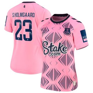Everton WSL Away Shirt 2022-23 - Womens with S.Holmgaard 23 printing