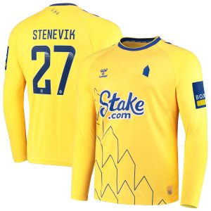 Everton WSL Third Shirt 2022-23 - Long Sleeve with Stenevik 27 printing