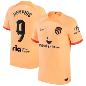 Atlético de Madrid Third Shirt 2022-23 with Memphis 9 printing