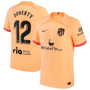 Atlético de Madrid Third Shirt 2022-23 with Doherty 12 printing