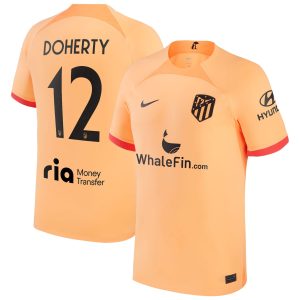 Atlético de Madrid Metropolitano Third Shirt 2022-23 with Doherty 12 printing