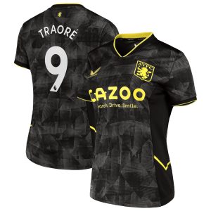 Aston Villa Third Shirt 2022-23 - Womens with Traoré 9 printing