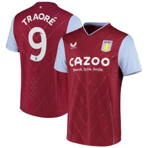 Aston Villa Cup Home Pro Shirt 2022-23 with Traoré 9 printing