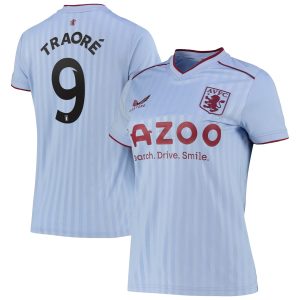 Aston Villa Cup Away Shirt 2022-23 - Womens with Traoré 9 printing