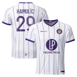 Toulouse Football Club Home Shirt 2022-23 with Hamulic 29 printing