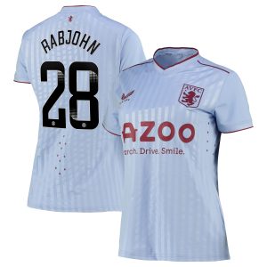 Aston Villa WSL Away Pro Shirt 2022-23 - Womens with Rabjohn 28 printing