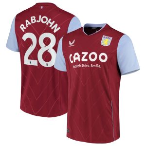 Aston Villa Cup Home Shirt 2022-23 with Rabjohn 28 printing