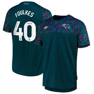 Derby County Home Goalkeeper Shirt 2022-23 with Foulkes 40 printing