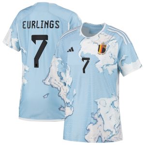 Belgium Authentic Away Shirt 2023 - Womens with Eurlings 7 printing