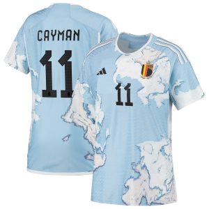 Belgium Authentic Away Shirt 2023 - Womens with Cayman 11 printing