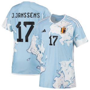 Belgium Authentic Away Shirt 2023 - Womens with J.Janssens 17 printing