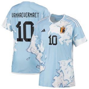 Belgium Authentic Away Shirt 2023 - Womens with Vanhaevermaet 10 printing