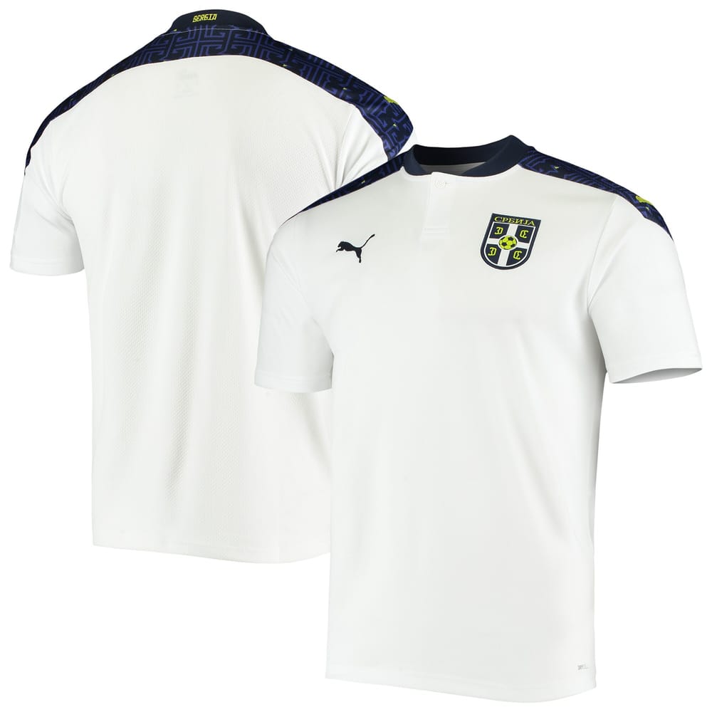 Serbia Away White/Navy Jersey Shirt 2020-21 for Men